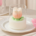 Vela decorativa de tulipa Luz Botânica