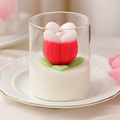 Vela decorativa de tulipa Luz Botânica