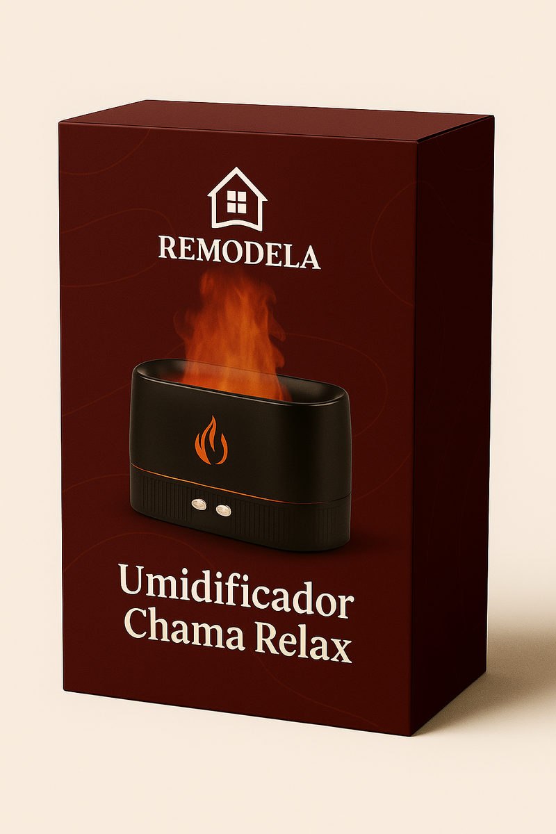 Umidificador Chama de Fogo Aromático