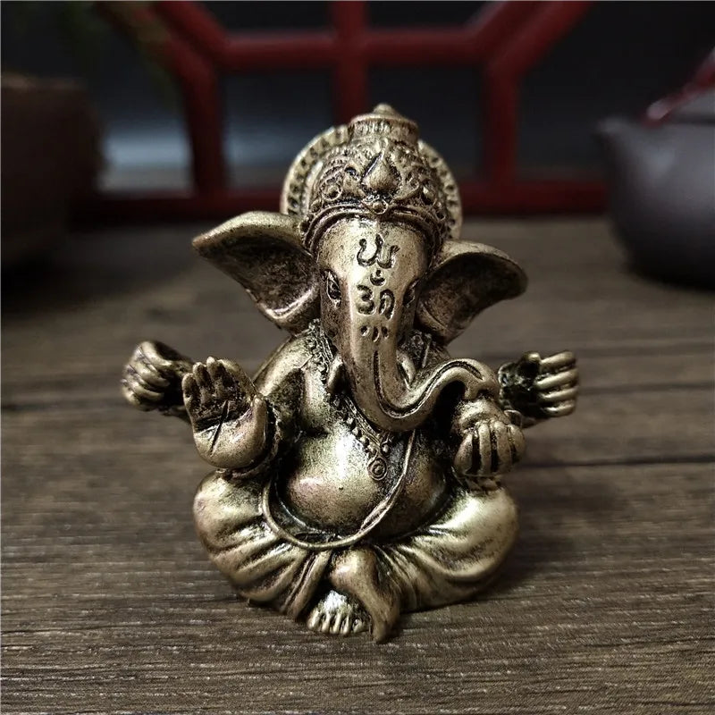 Escultura de Lord Ganesha em bronze