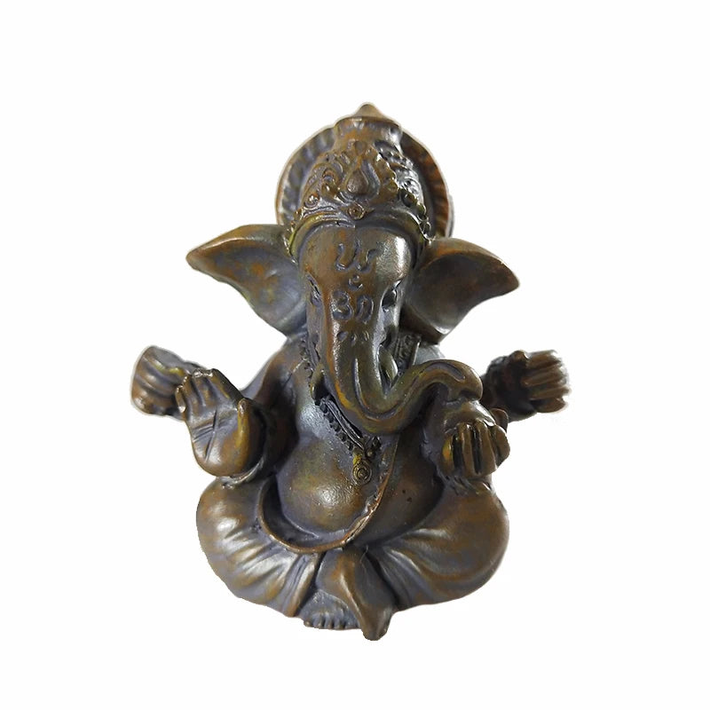 Escultura de Lord Ganesha em bronze