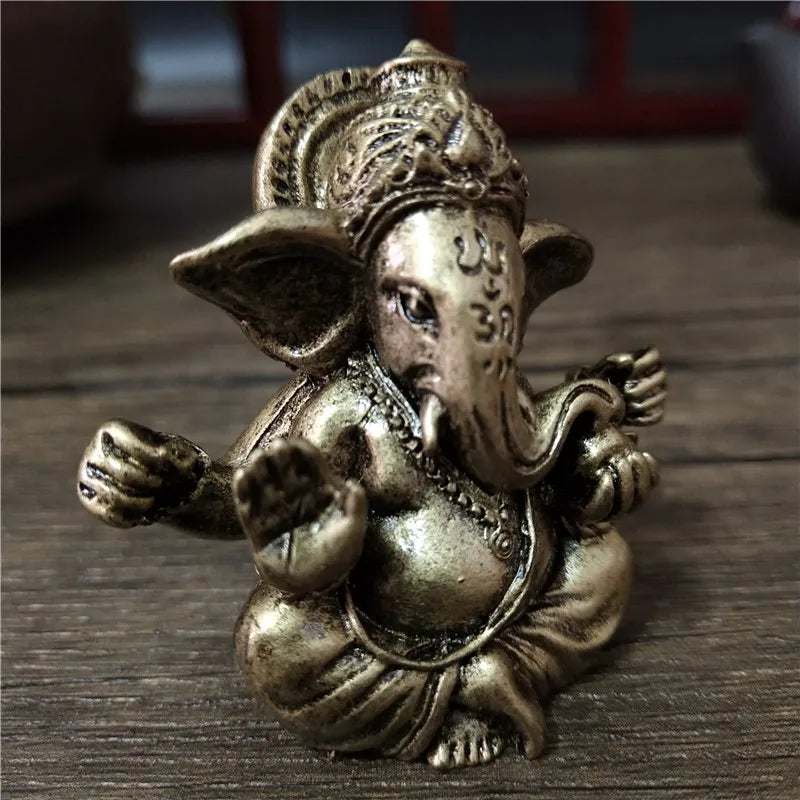 Escultura de Lord Ganesha em bronze