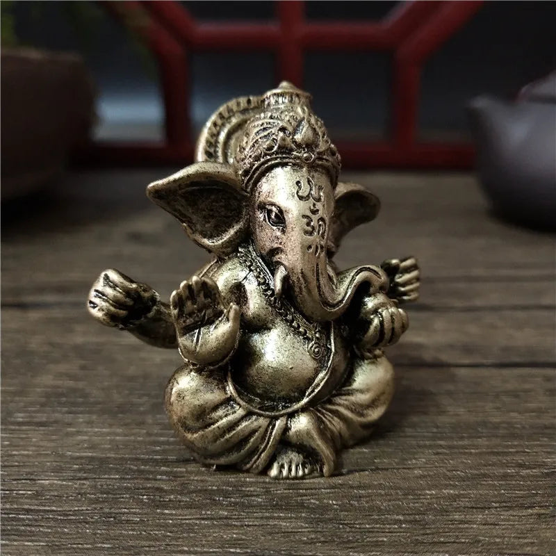 Escultura de Lord Ganesha em bronze