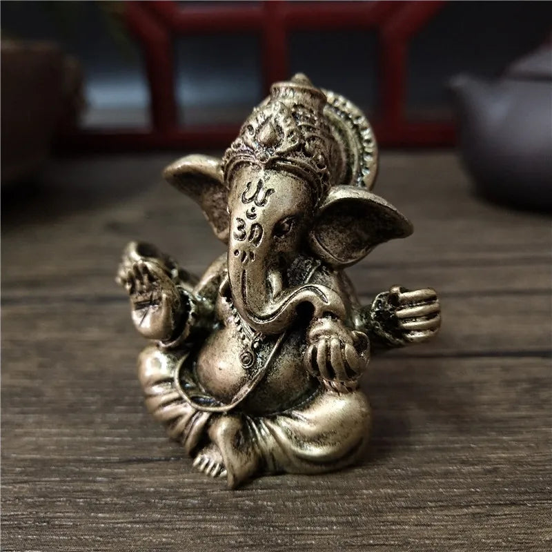 Escultura de Lord Ganesha em bronze