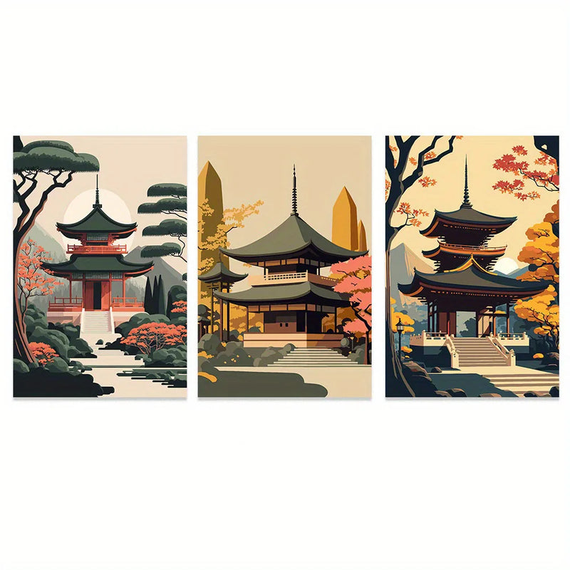 Quadro Decorativo Sakura Vermelha