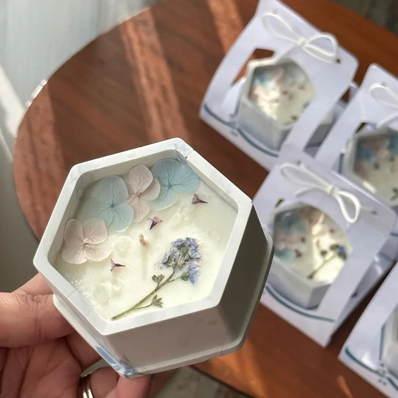 Vela Aromática com Flores Secas