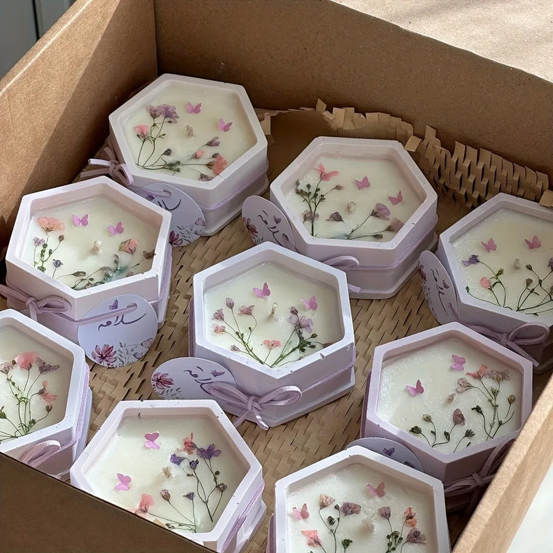 Vela Aromática com Flores Secas
