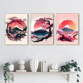 Quadro Decorativo Sakura Vermelha
