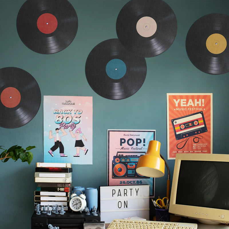 Adesivos de Parede Pop Music Retrô